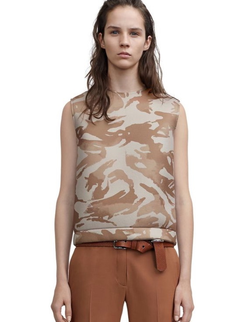Acne Studios Vavay Camo Top Size Medium